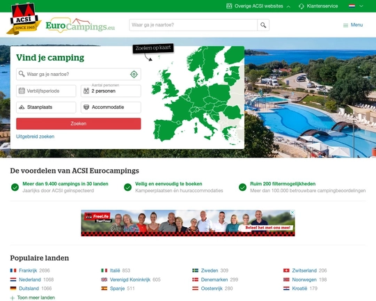 ACSI Eurocampings Logo